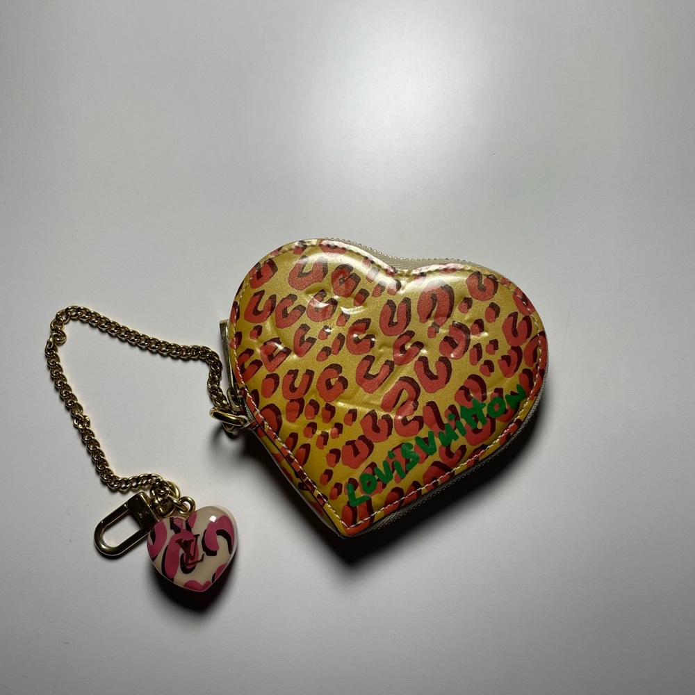 Authentic Louis Vuitton Stephen Sprouse Leopard Heart Coin Purse
